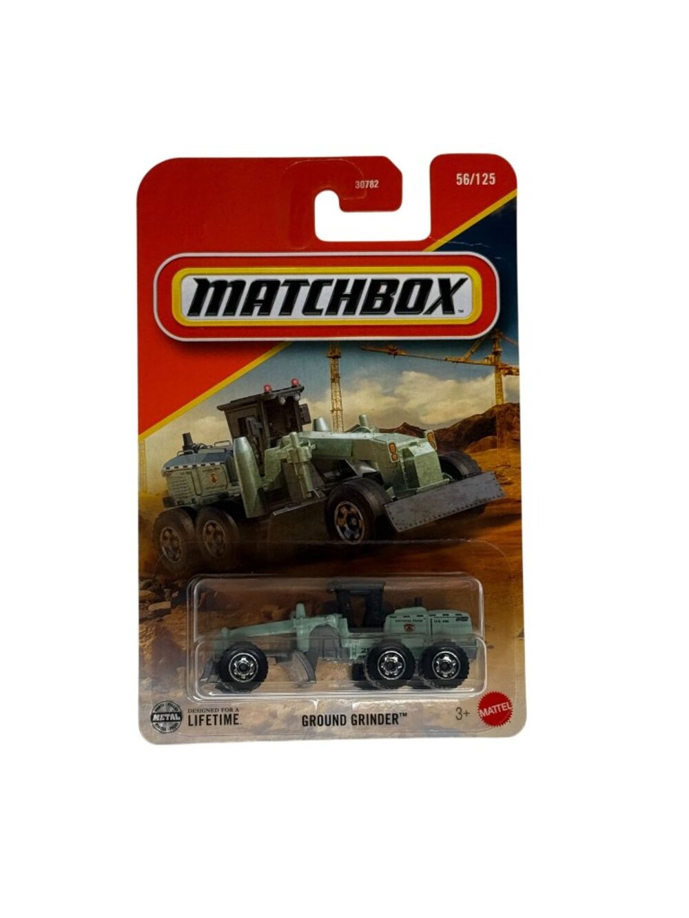 Matchbox Ground Grinder Construction Truck 1 64 Diecast New Card